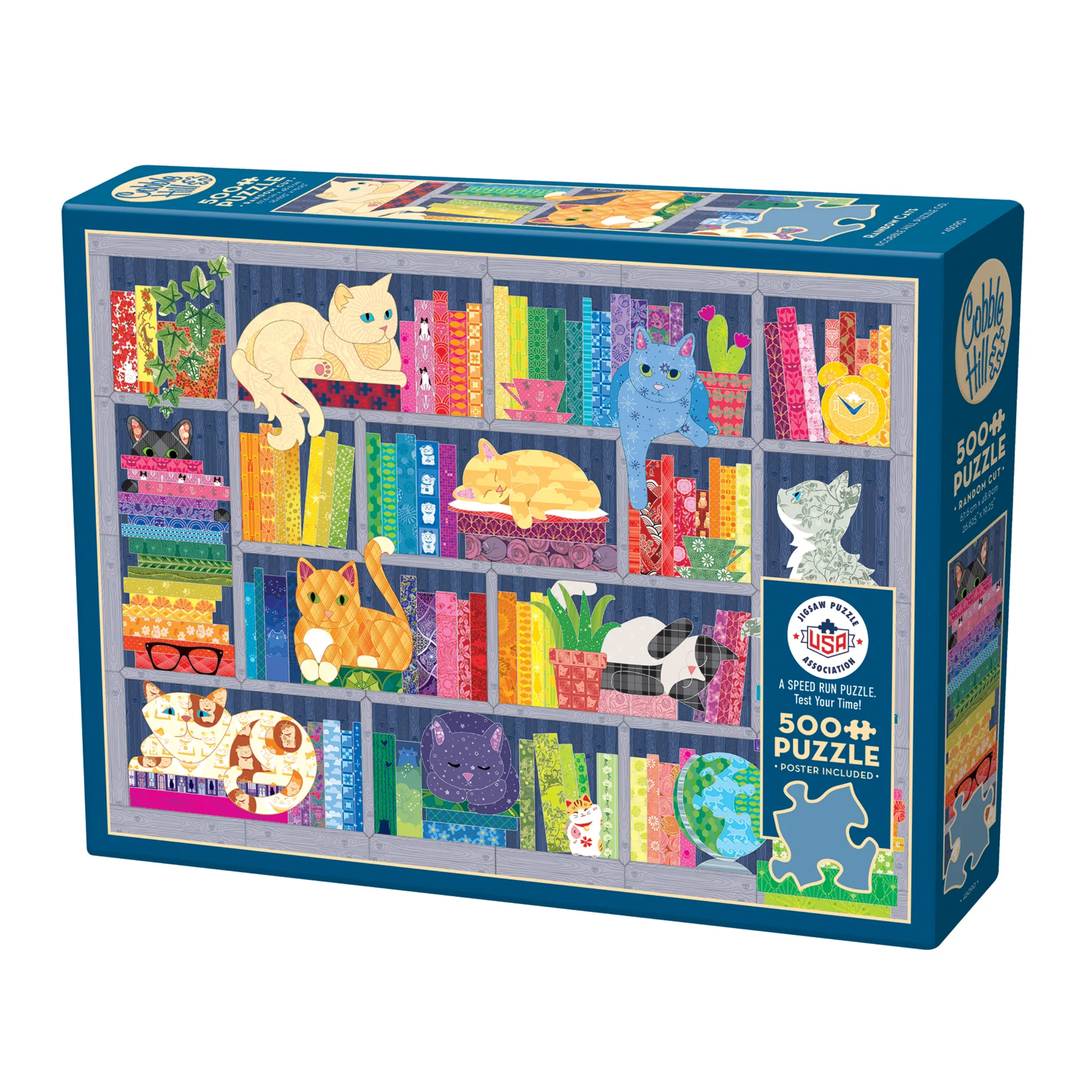 Cobble Hill Rainbow Cats 500 Piece Puzzle